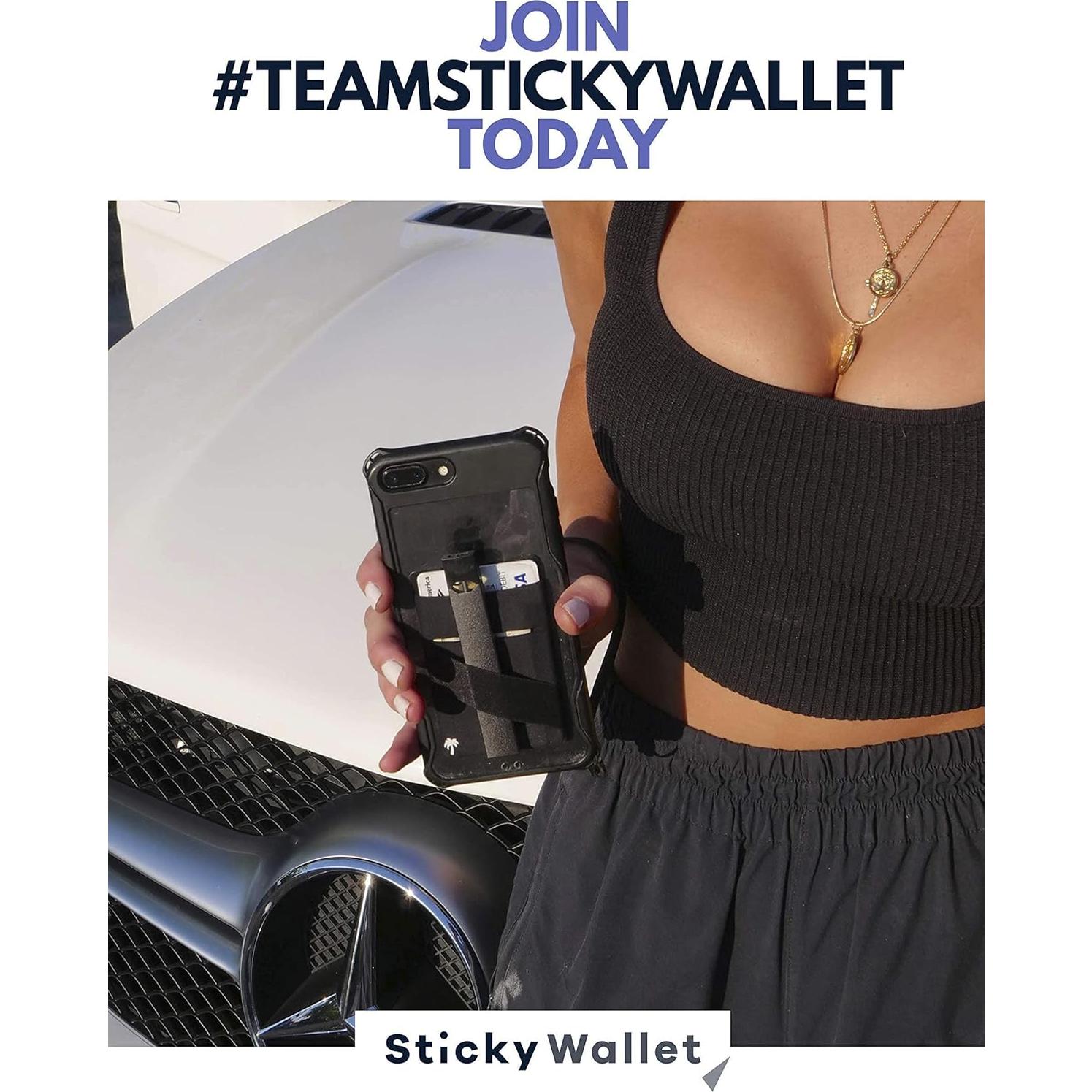 StickyWallet Diseños de Estilo - Soporte Tarjeta Negro 1 Pz