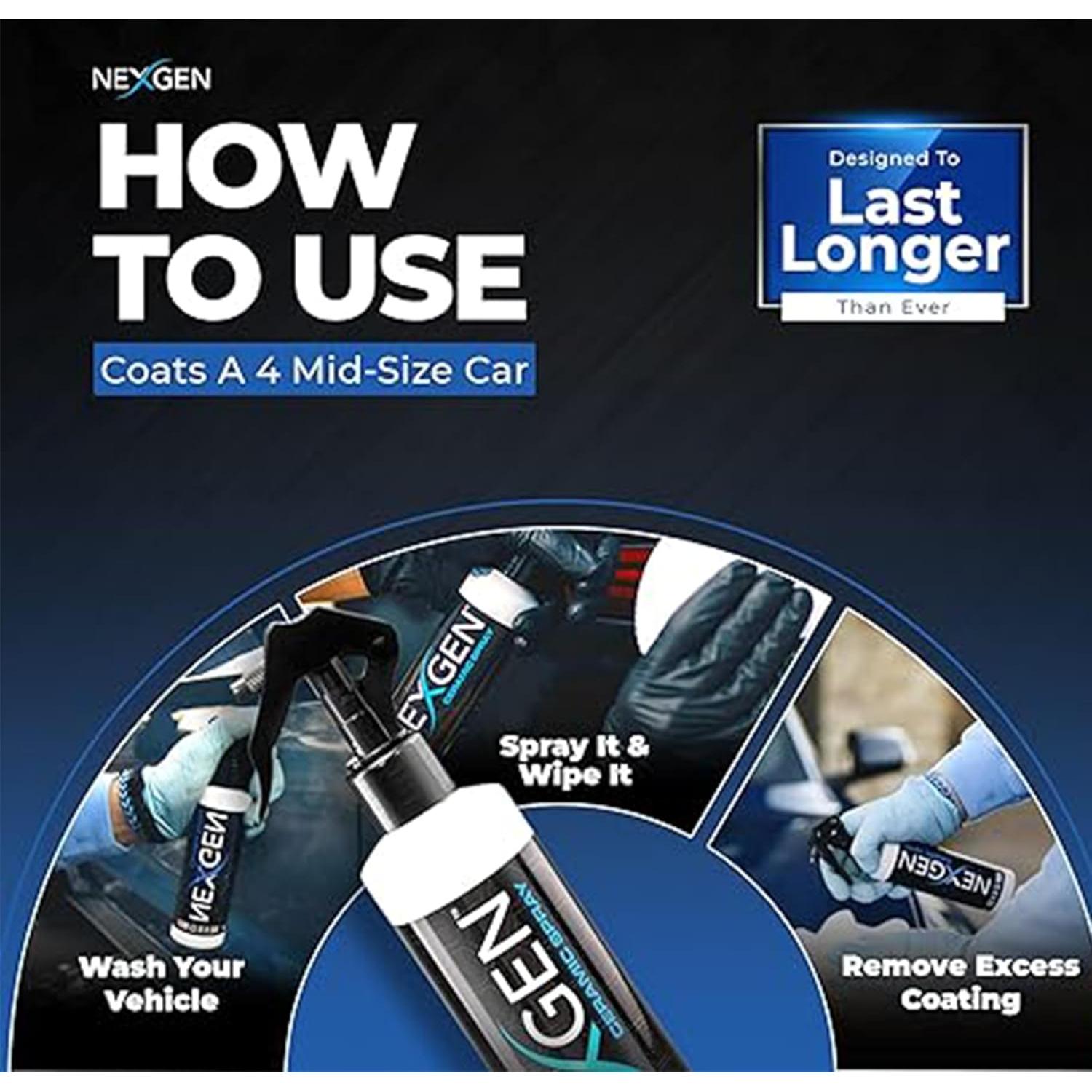 Nexgen Spray Cerámico 226g - Protector para Autos y Más