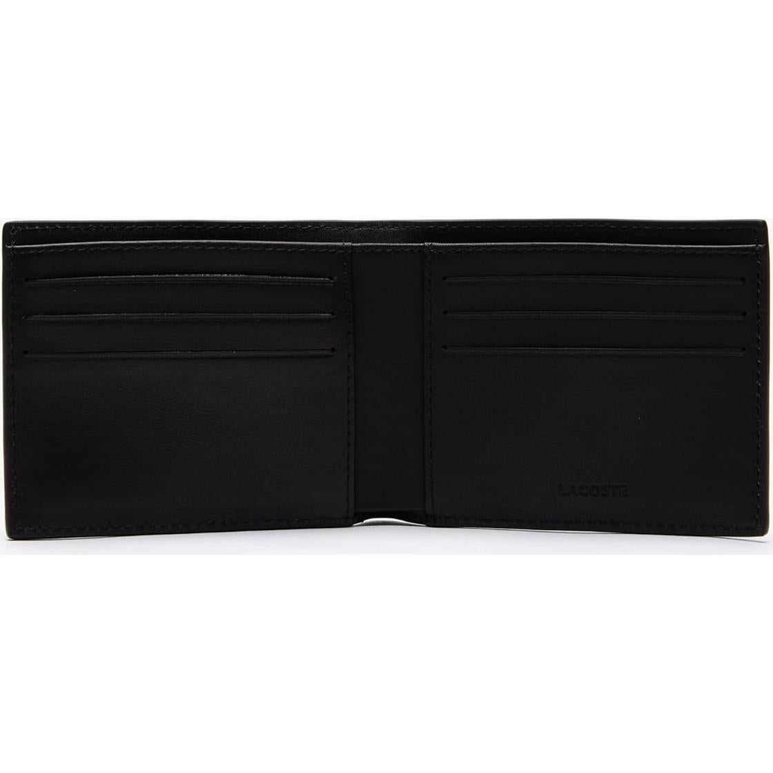 Cartera Billfold Pequeña Lacoste NH1115FG Cuero Negro