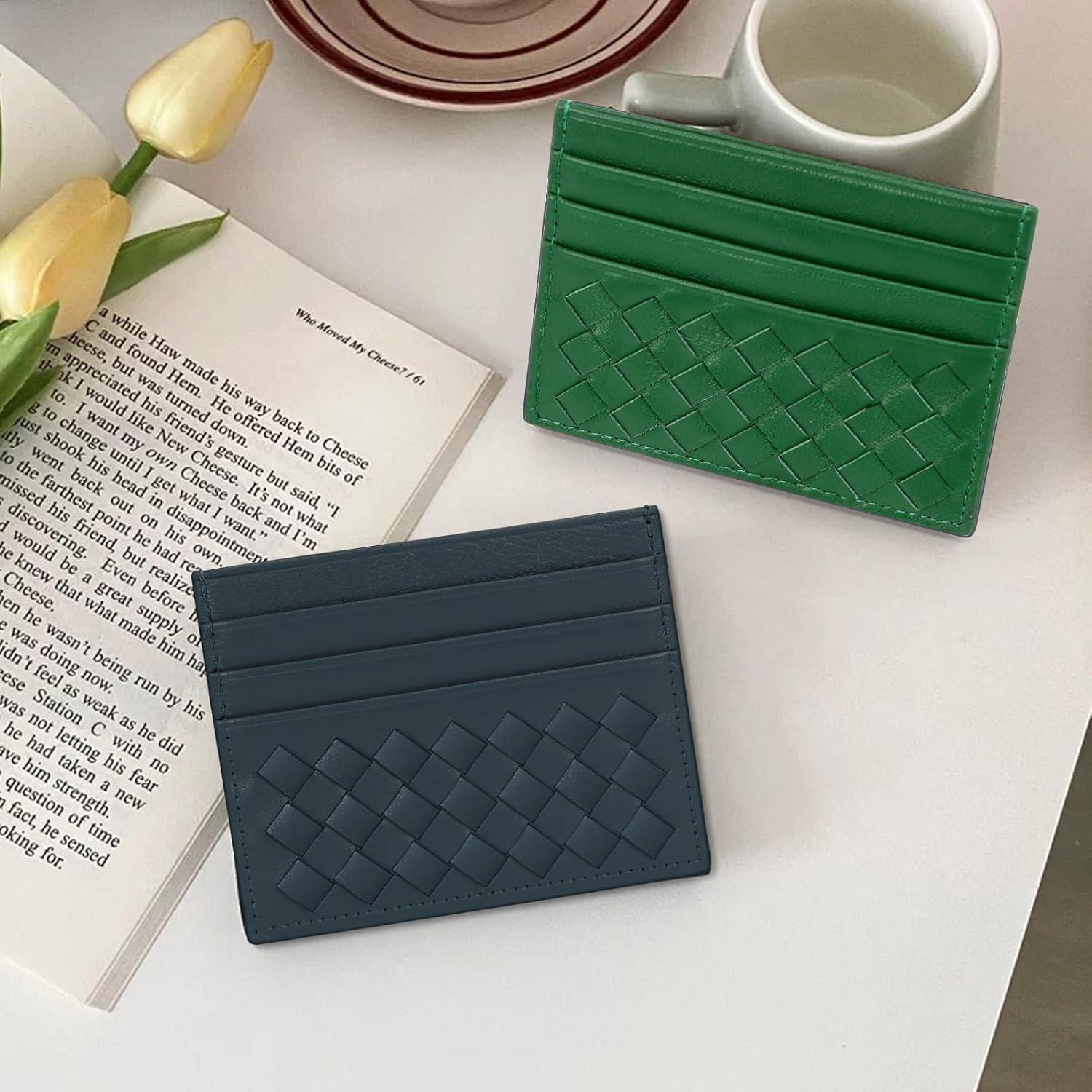 Cartera Minimalista Slim Unaone Verde - Soporte para 6 Tarjetas
