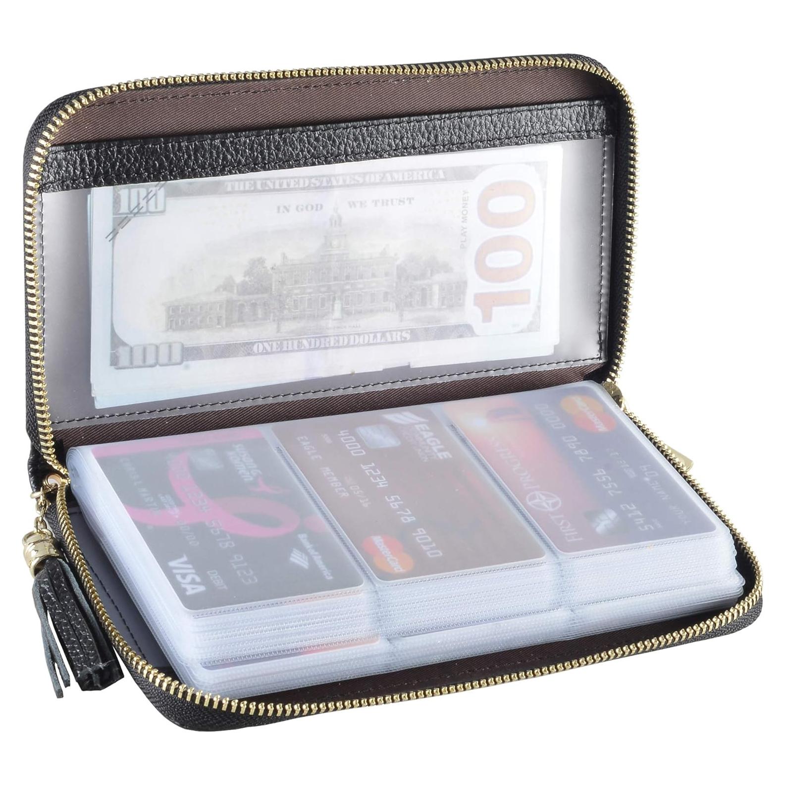 Cartera de Cuero para Mujeres Easyoulife con Bloqueo RFID