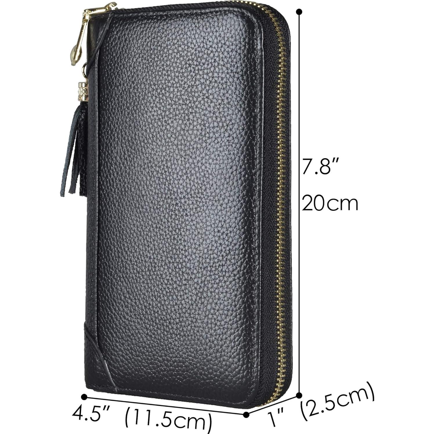 Cartera de Cuero para Mujeres Easyoulife con Bloqueo RFID