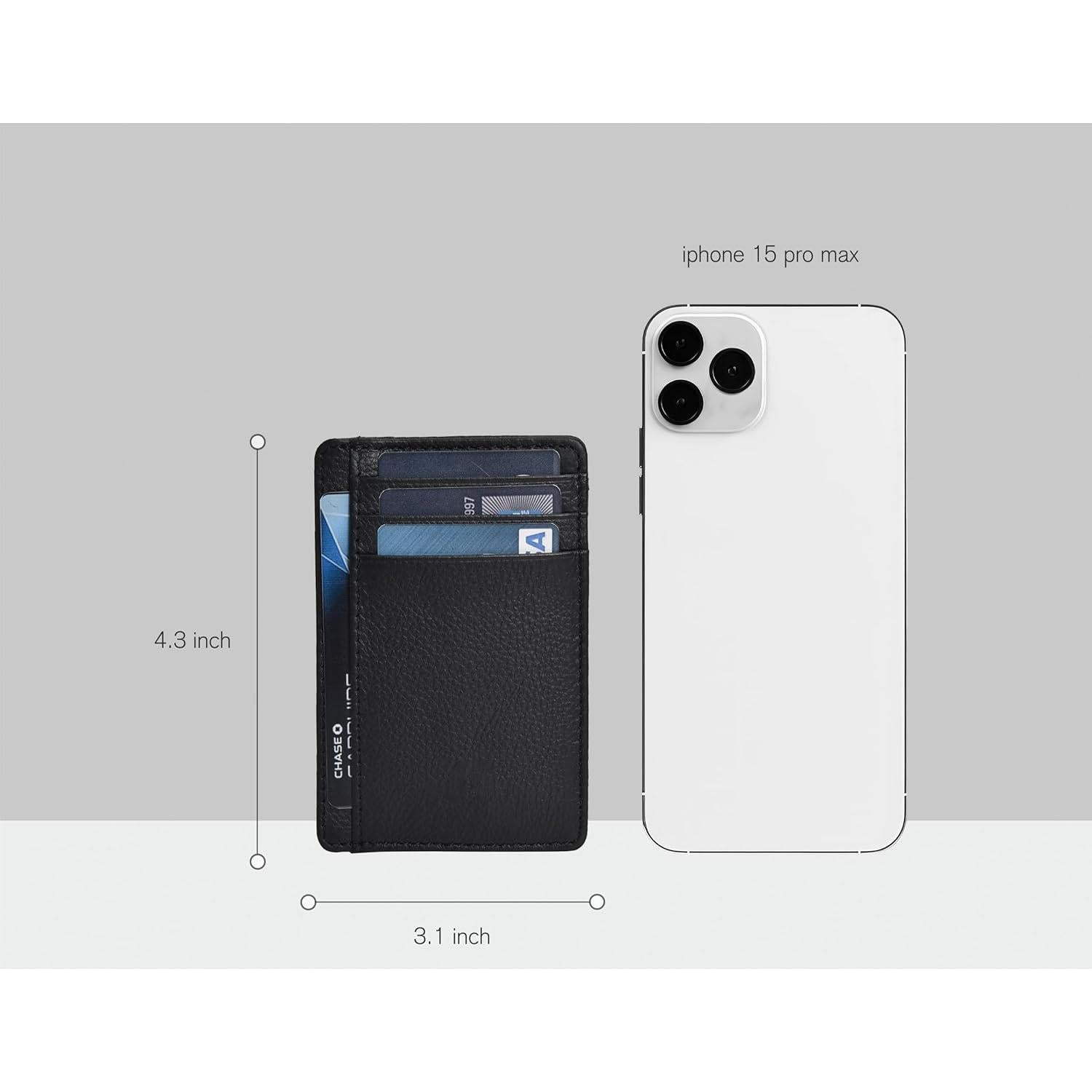 Billetera Minimalista Slim de Cuero Genuino Clifton Heritage - RFID