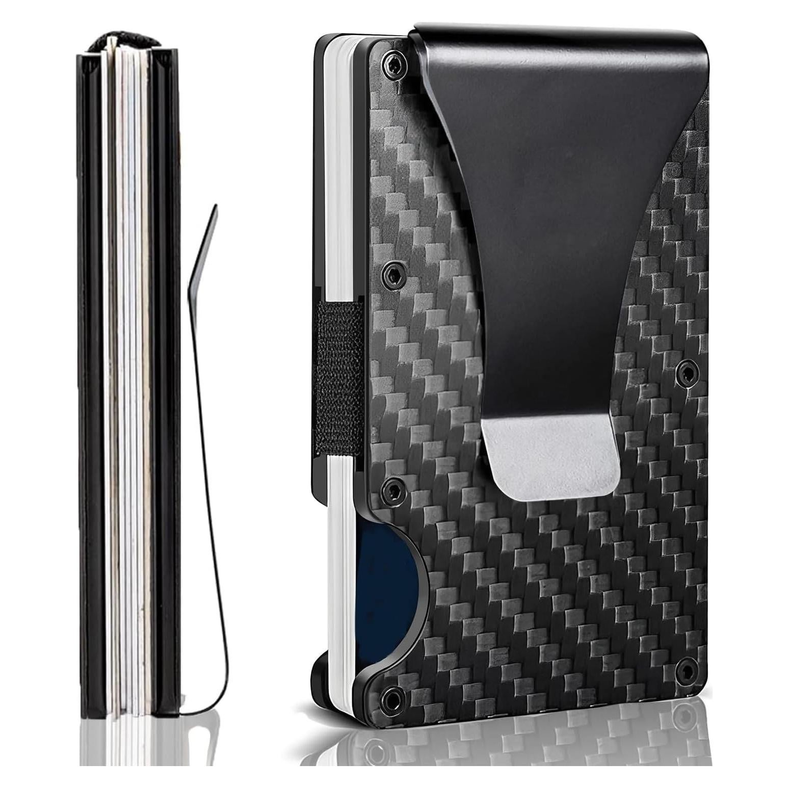 Billetera Minimalista RFID Aluminio YIWU Fibra de Carbono