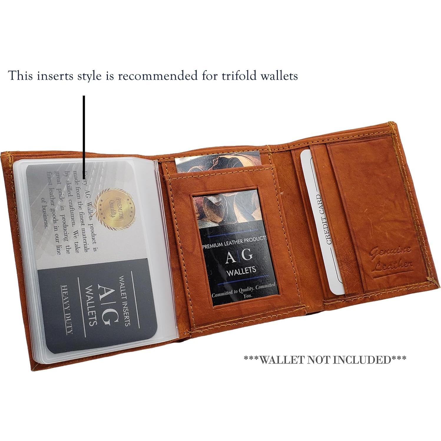 Conjunto de Inserciones para Billetera AG Trifold 6 Páginas