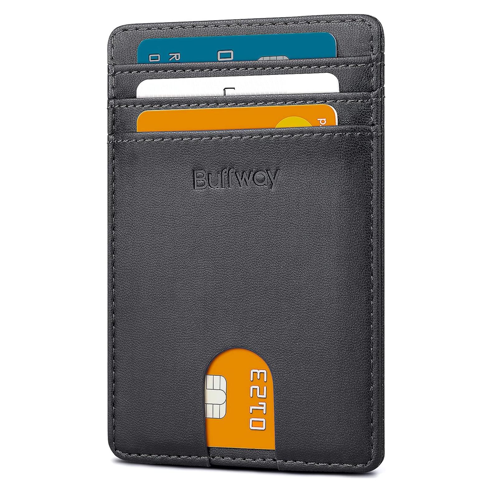 Cartera Slim Buffway para Hombre y Mujer con Bloqueo RFID