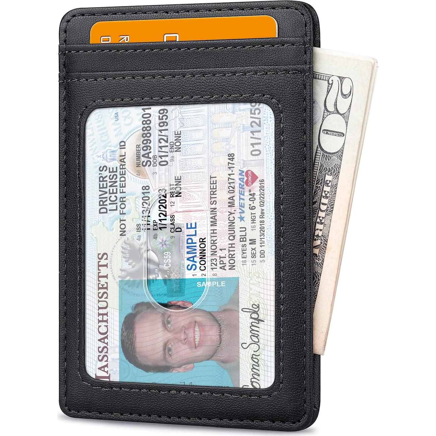 Cartera Slim Buffway para Hombre y Mujer con Bloqueo RFID