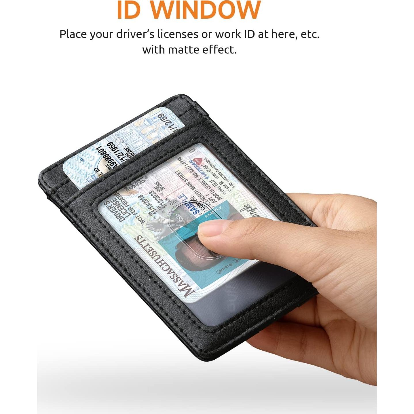 Cartera Slim Buffway para Hombre y Mujer con Bloqueo RFID