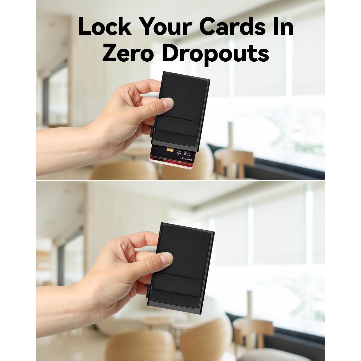 Billetera Metálica Ultra Delgado Errjinhao con Bloqueo RFID