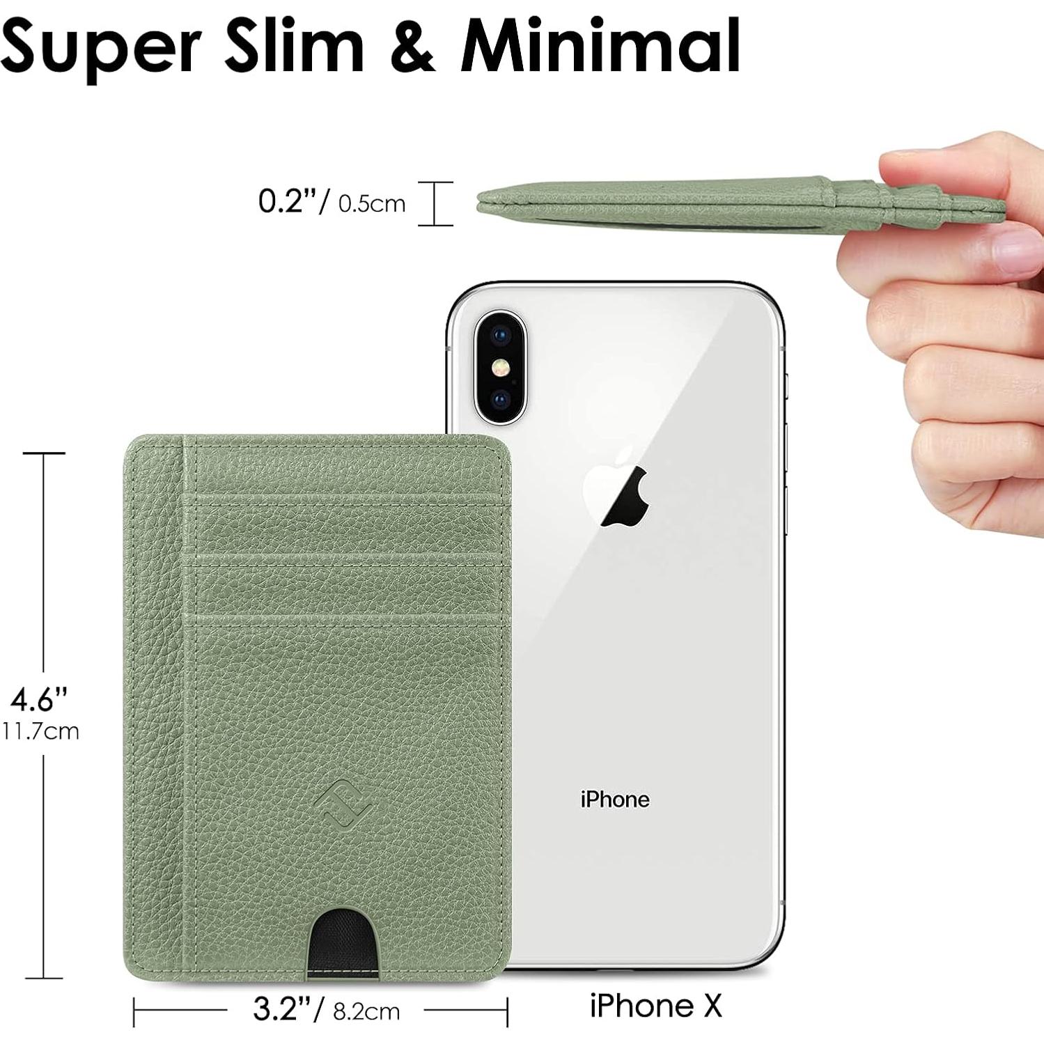 Billetera delgada Fintie con bloqueo RFID para hombre y mujer