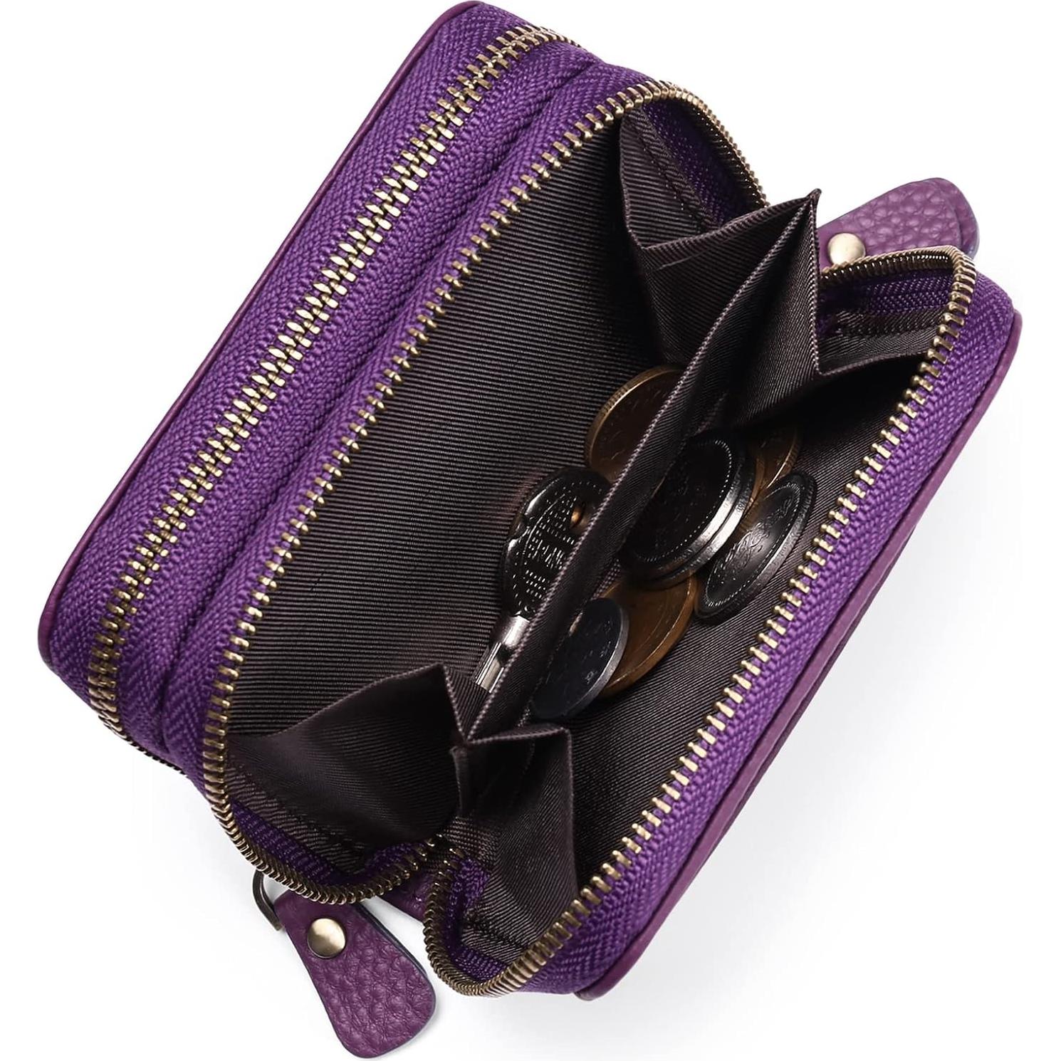 Cartera Pequeña GOIACII de Cuero Genuino con Bloqueo RFID