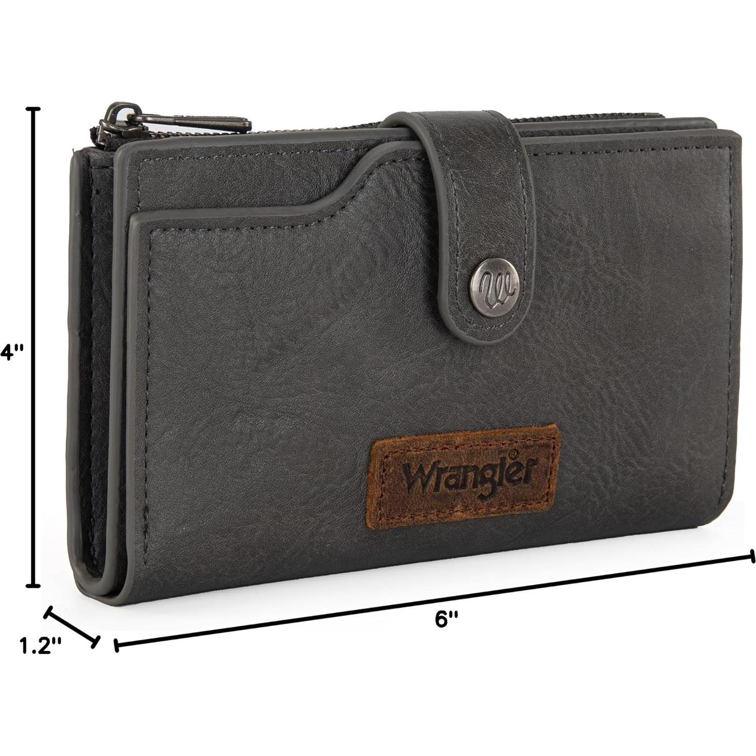 Billetera Bifold Slim Wrangler para Mujeres - Cuero Vegano