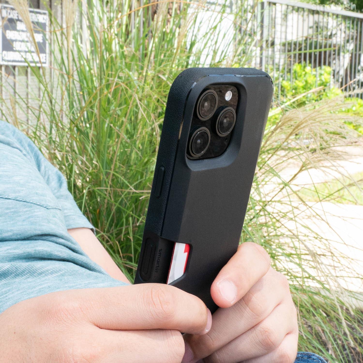 Funda Smartish para iPhone 16 Pro - Delgado y Protector, Negro