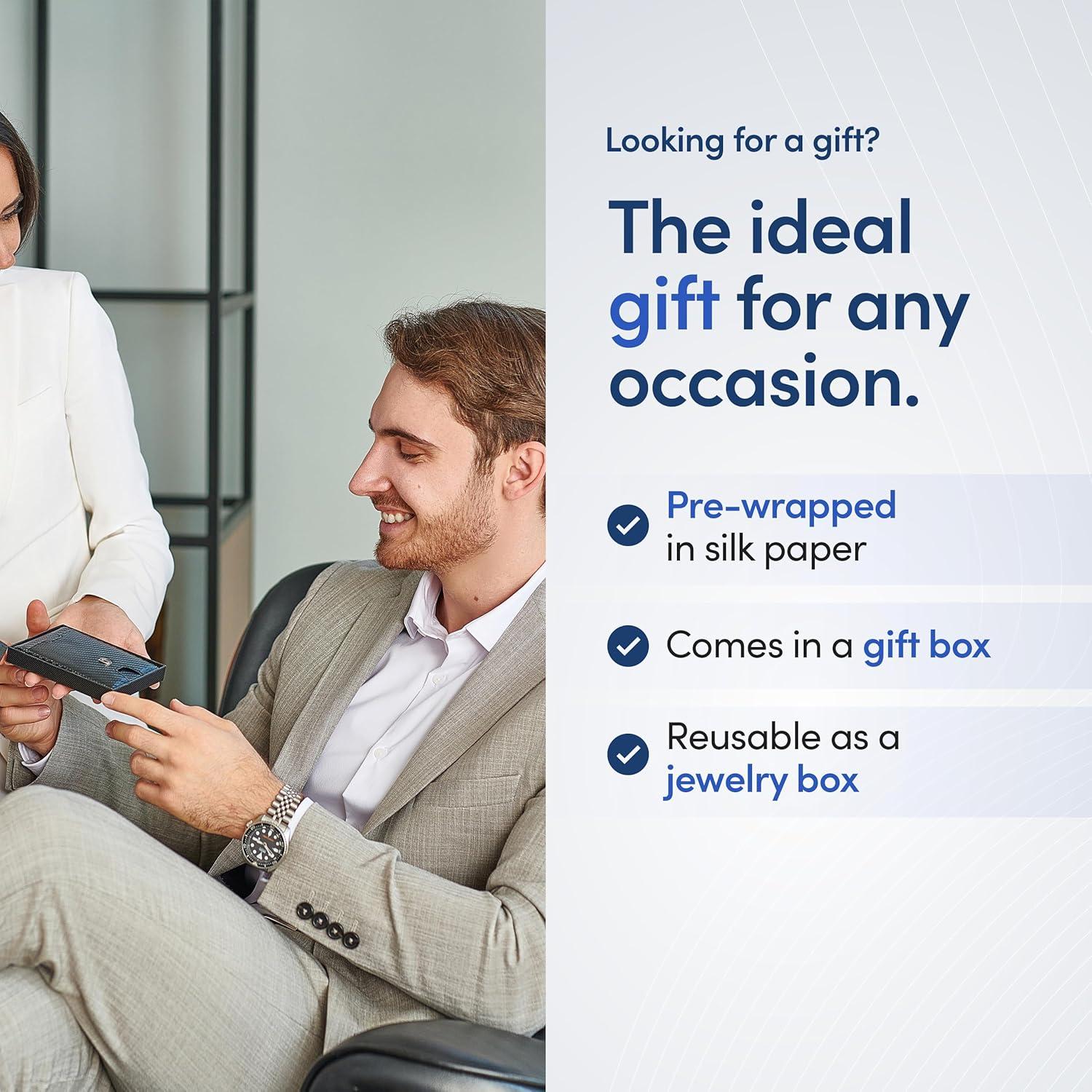 Cartera Slim Travando AUSTIN para Hombre con Clip y Bloqueo RFID