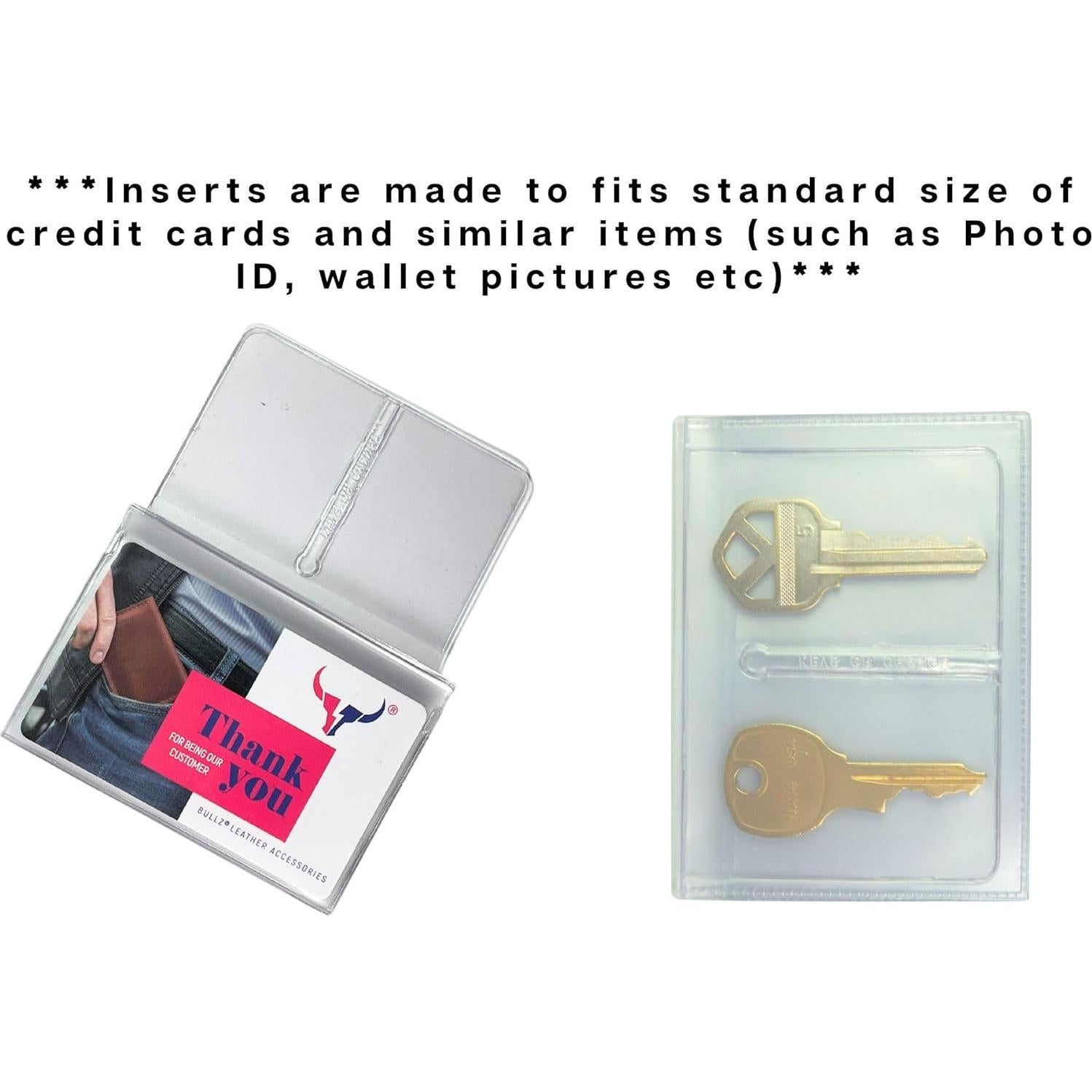 Juego de 2 Insertos de Vinilo 6 Páginas para Cartera Bifold