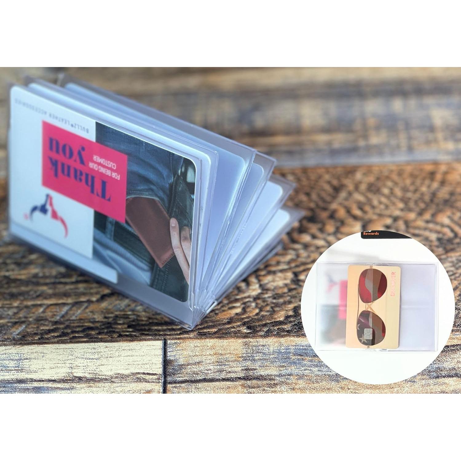 Juego de 2 Insertos de Vinilo 6 Páginas para Cartera Bifold