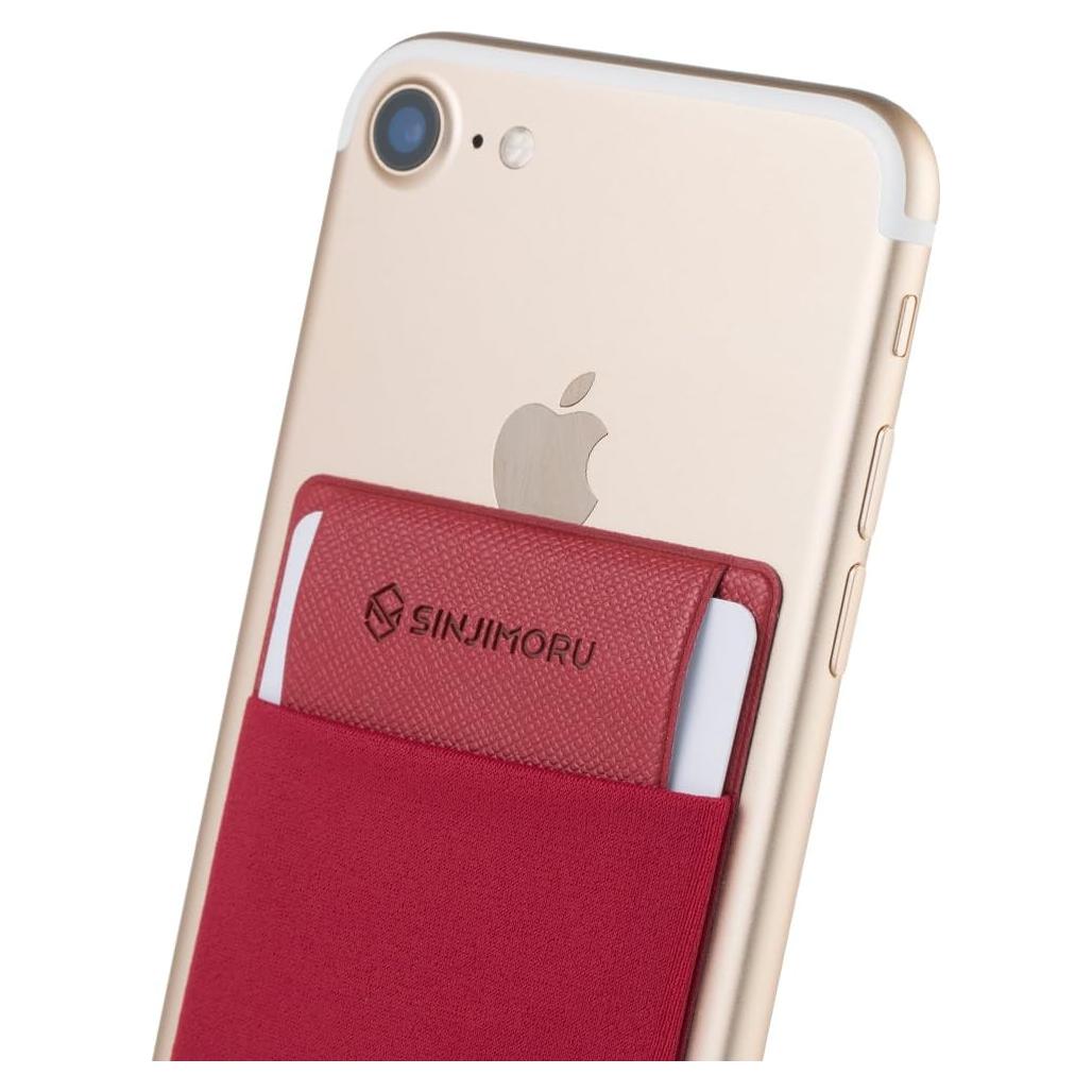 Soporte Adhesivo para Tarjetas Sinjimoru Rojo - Cartera para Teléfono