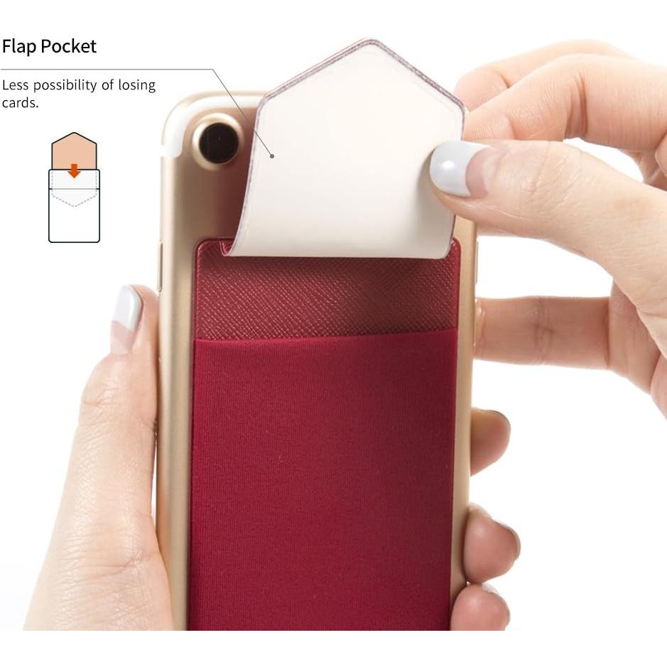 Soporte Adhesivo para Tarjetas Sinjimoru Rojo - Cartera para Teléfono