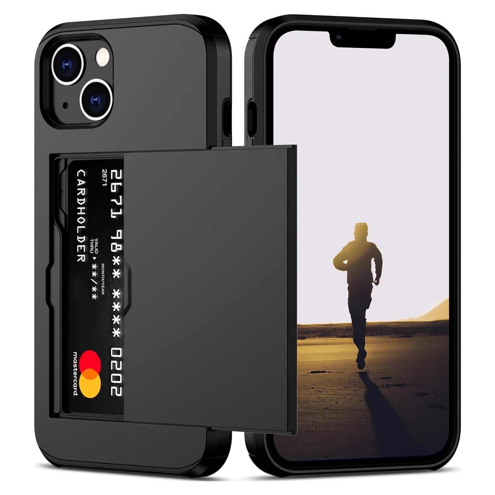 Funda Slim Nvollnoe para iPhone 13 - Protección Doble Capa Negra