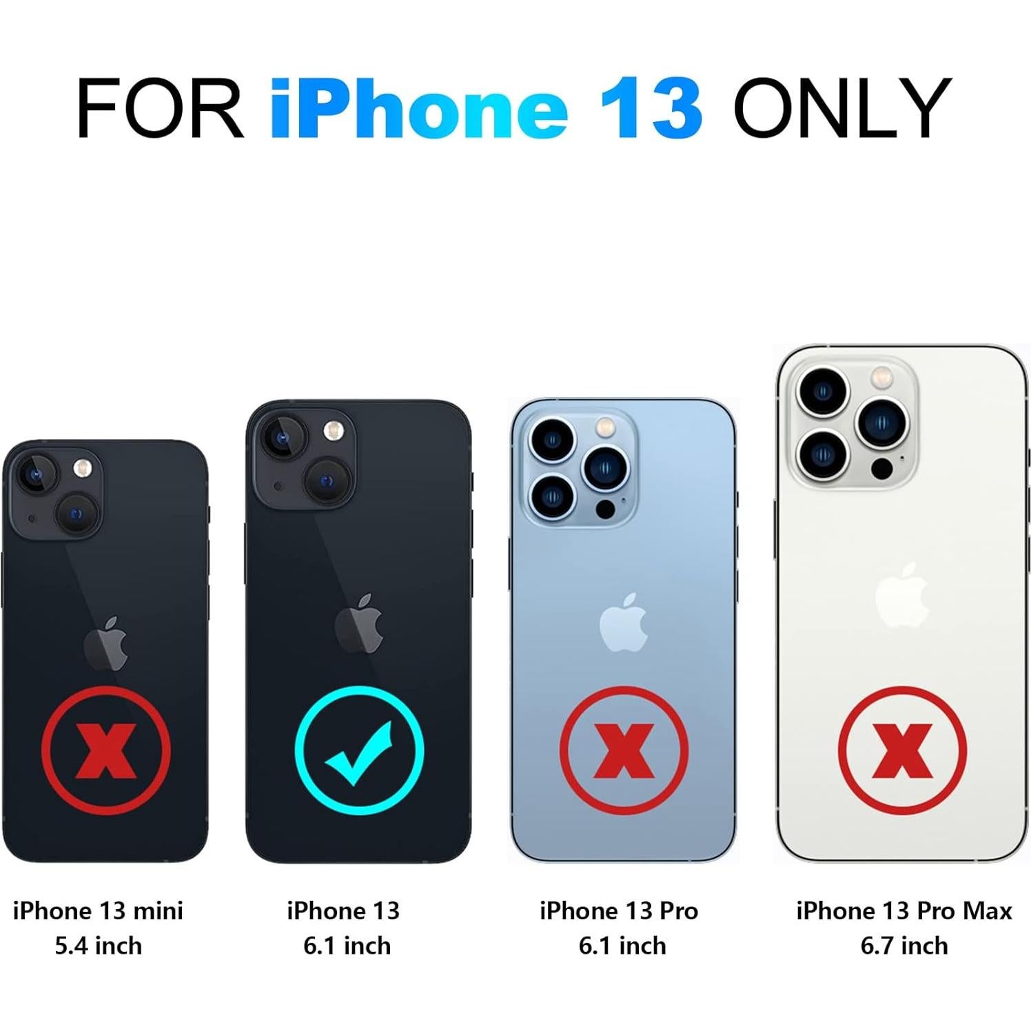 Funda Slim Nvollnoe para iPhone 13 - Protección Doble Capa Negra