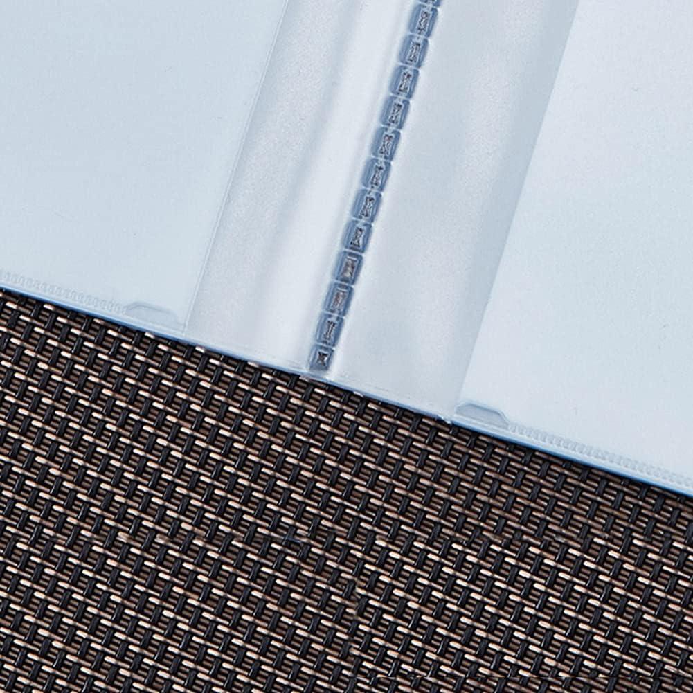 Portatarjetas Lxnoap 10 Páginas 20 Ranuras PVC Transparente