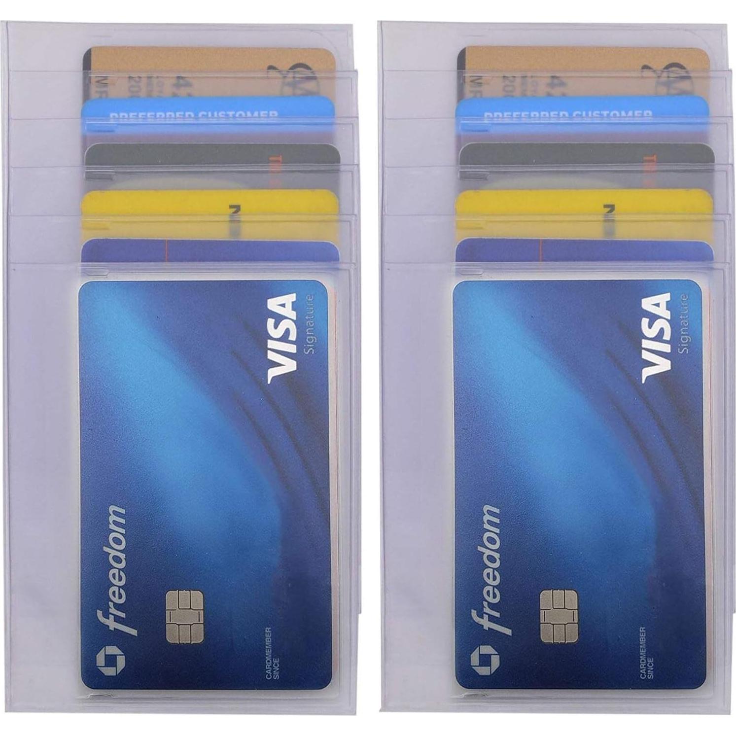 Juego de 2 Inserto Plástico Reemplazo Billeteras Cheques Ultra Delgado