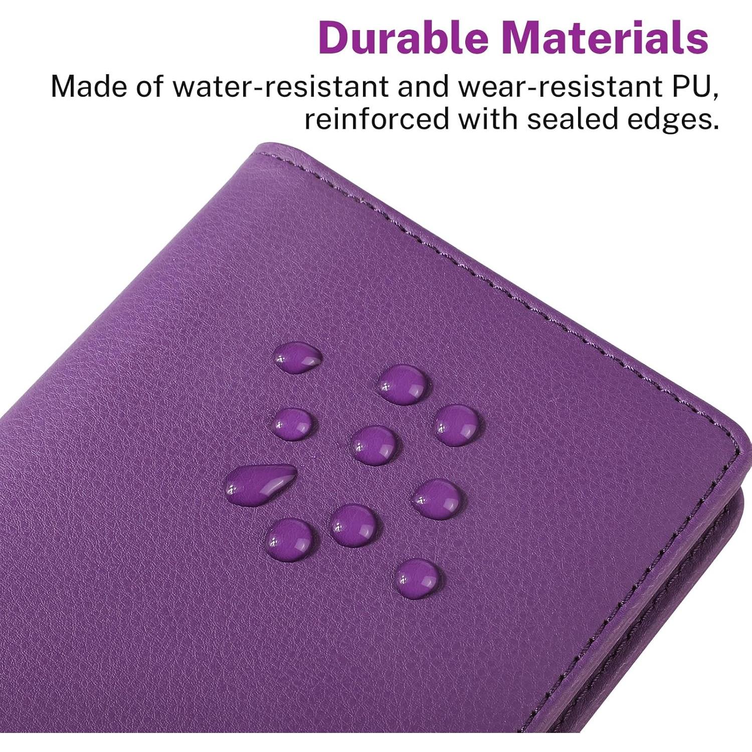 Organizador de Tarjetas de Negocios MaxGear, 240 Tarjetas, Púrpura