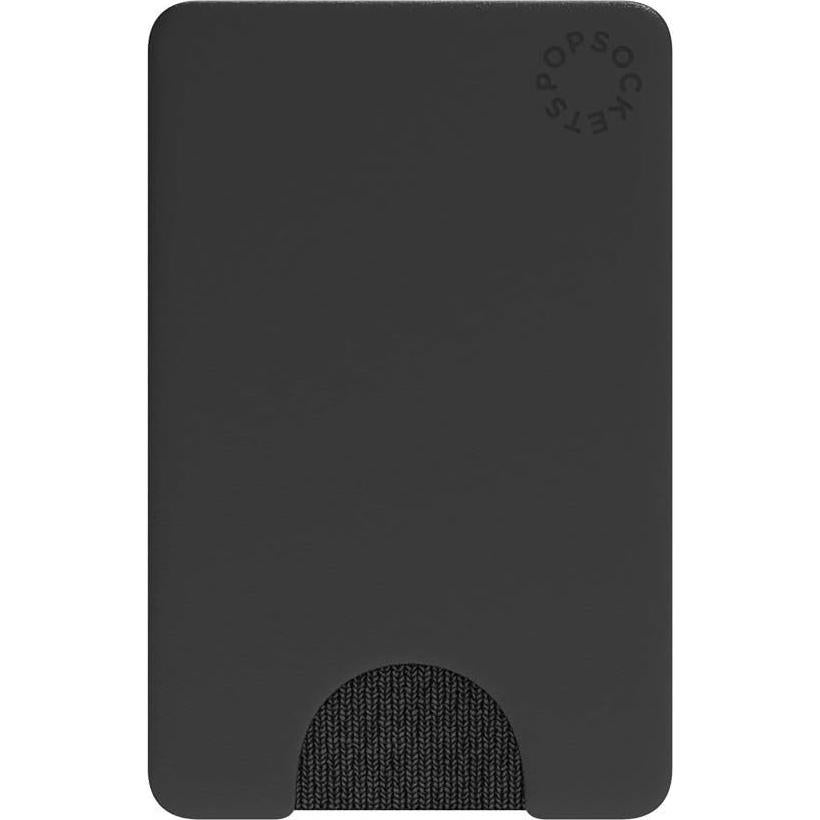 Cartera Adhesiva PopSockets para Teléfono Negro - Soporte para 3 Tarjetas