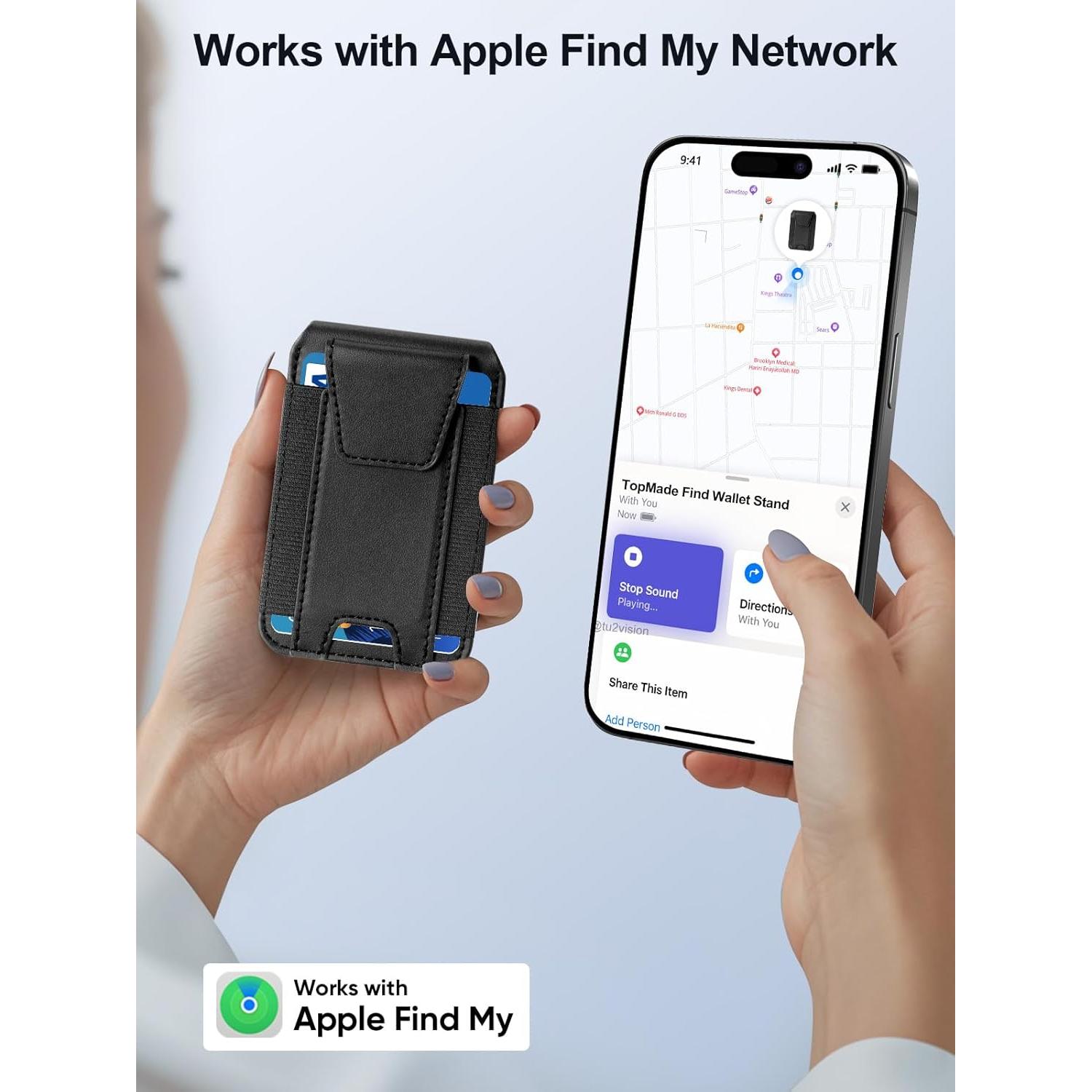 Cartera Magnética TopMade para Magsafe - Soporte 9 Tarjetas