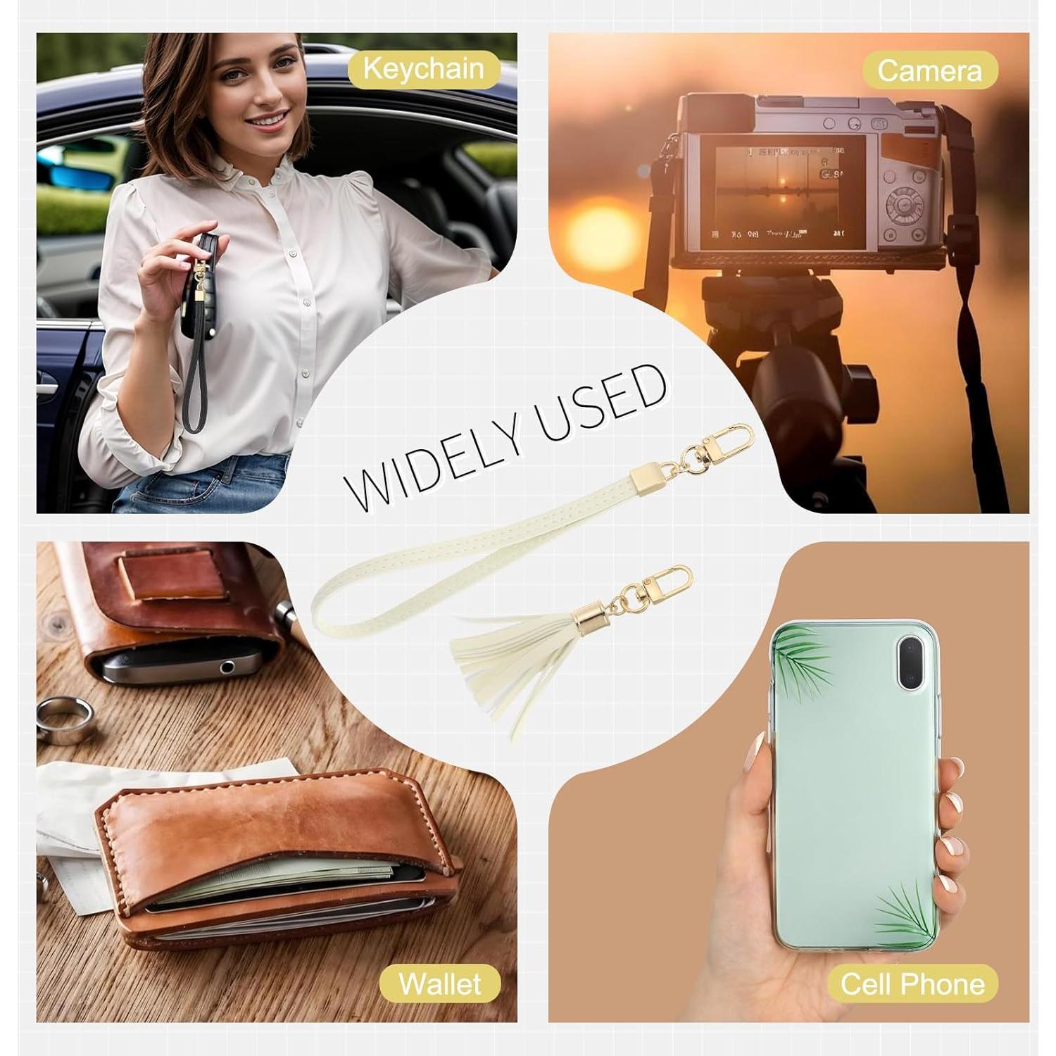 Cartera Slim de Cuero PU SUIKIHUM Beige - 8 Ranuras para Tarjetas