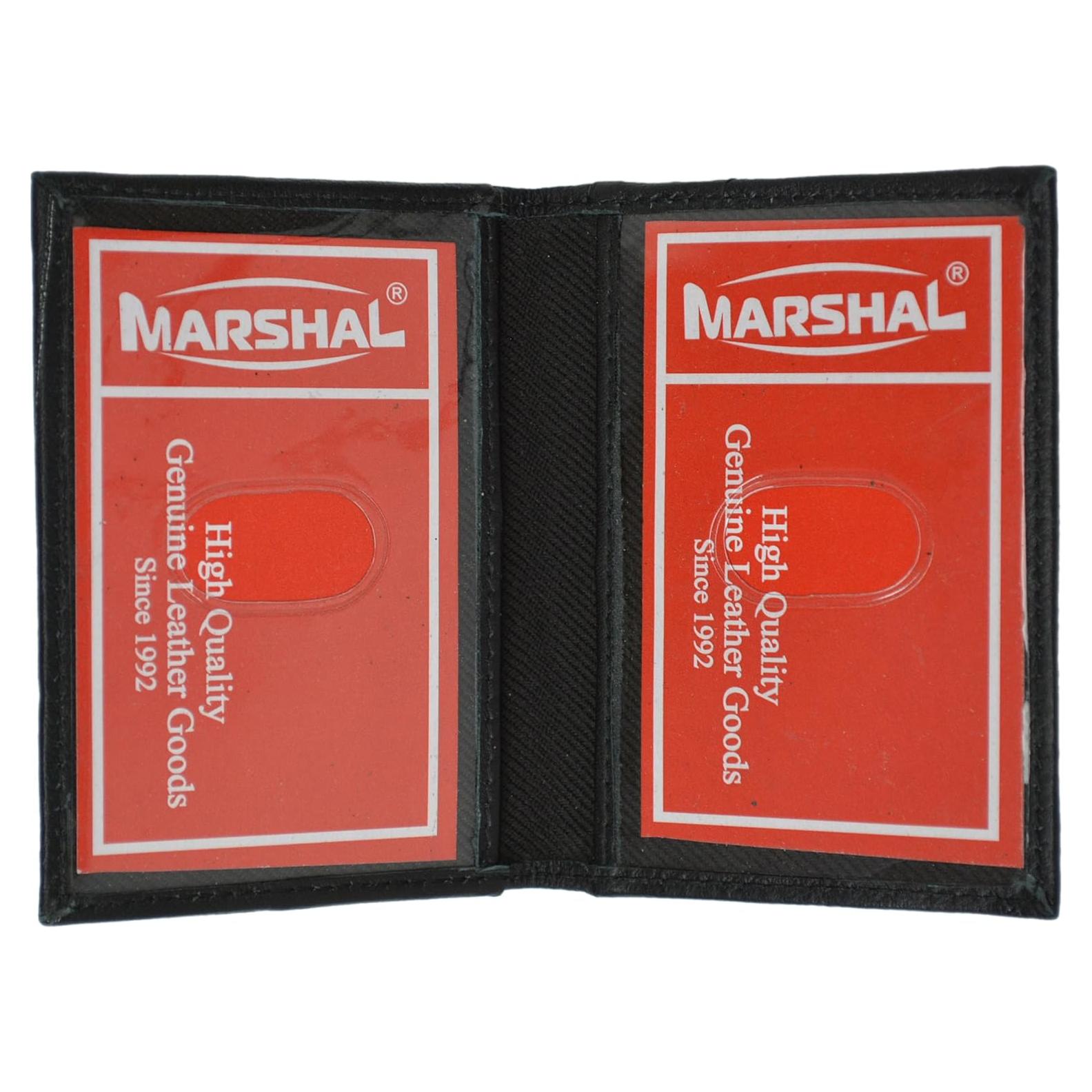 Billetera Mini de Cuero Genuino Marshal Compacta para Tarjetas