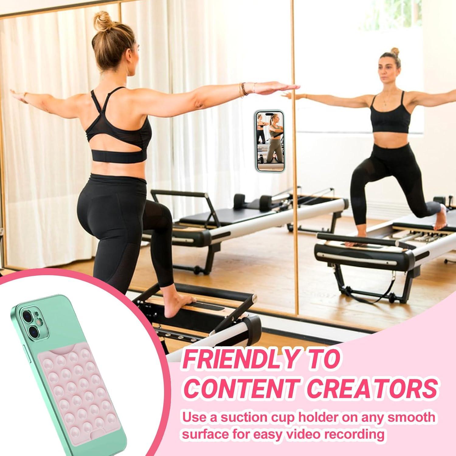 Soporte Adhesivo para Tarjetas CukoHno Rosa Tiza 3 Tarjetas