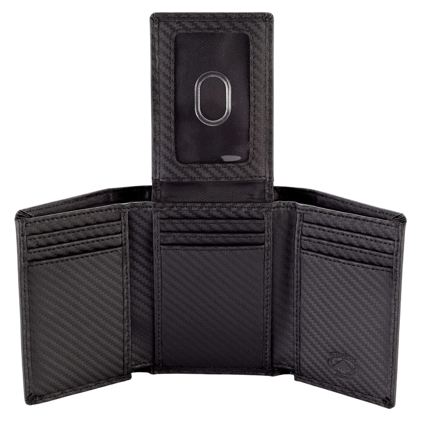 Cartera Trifold Stealth Mode con Bloqueo RFID - Fibra de Carbono