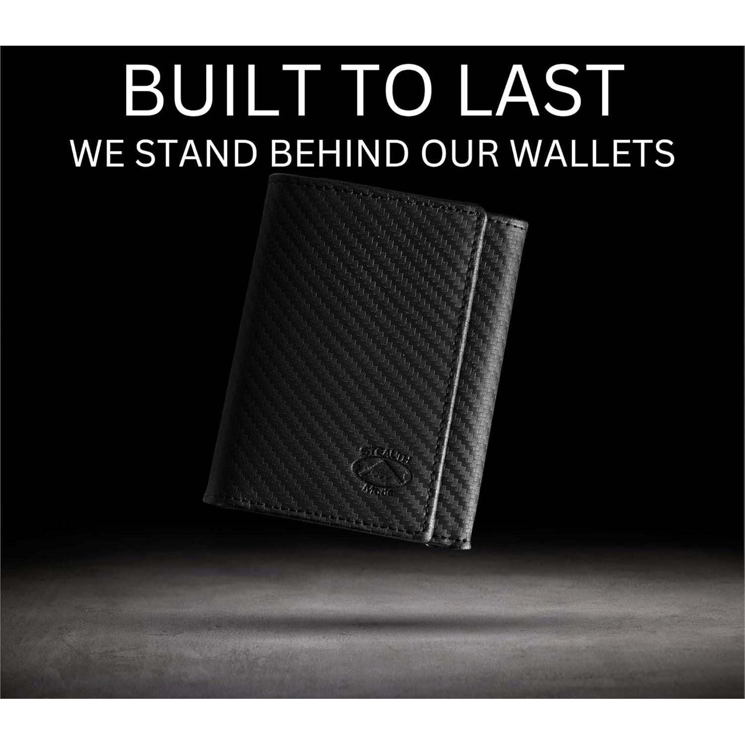 Cartera Trifold Stealth Mode con Bloqueo RFID - Fibra de Carbono