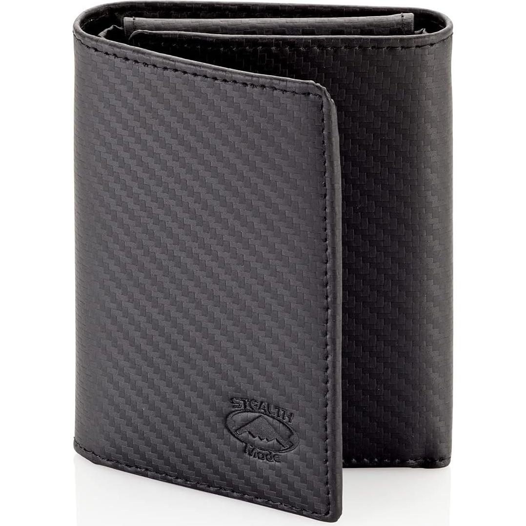 Cartera Trifold Stealth Mode con Bloqueo RFID - Fibra de Carbono