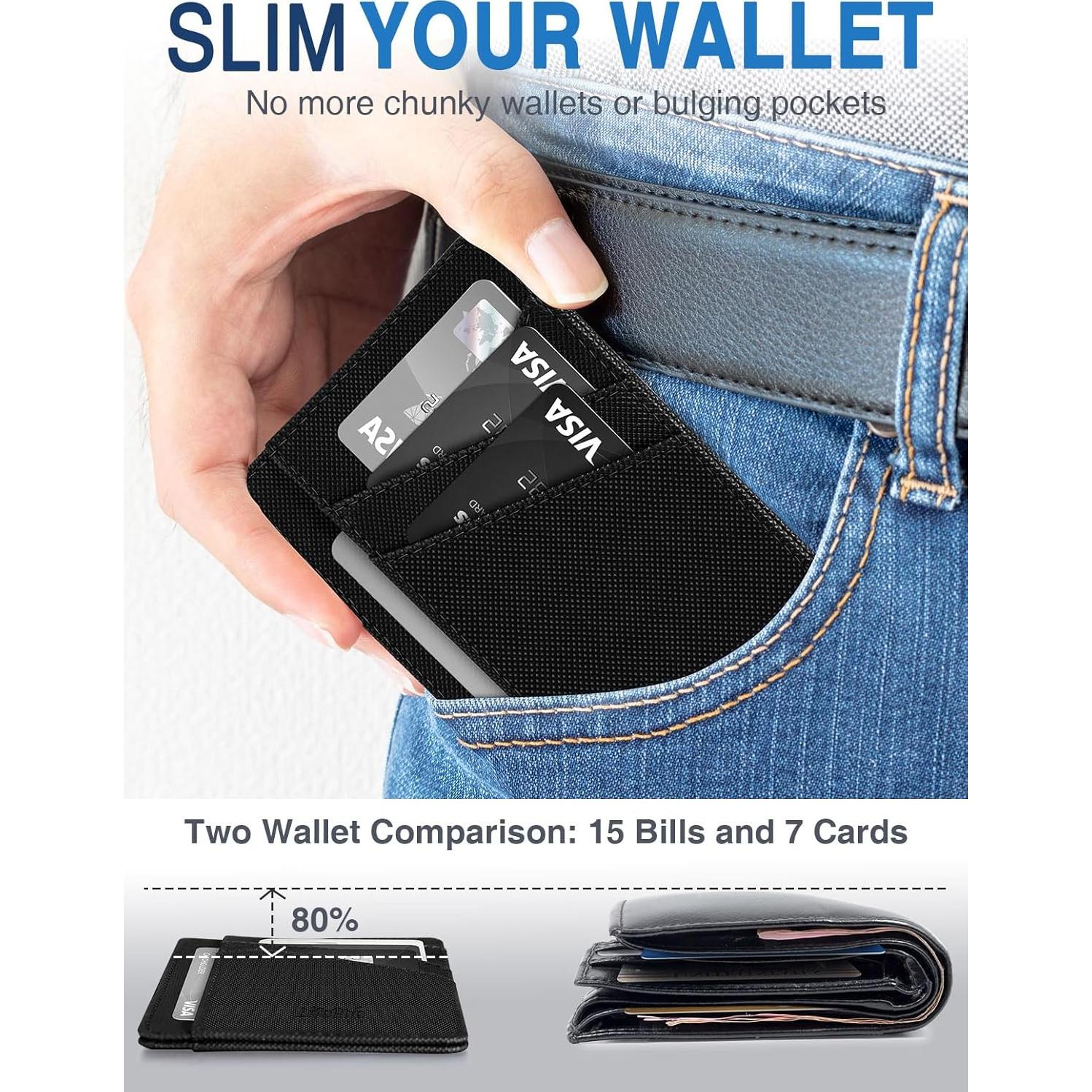 Billetera Minimalista LifeChé de Cuero Vegano con Bloqueo RFID