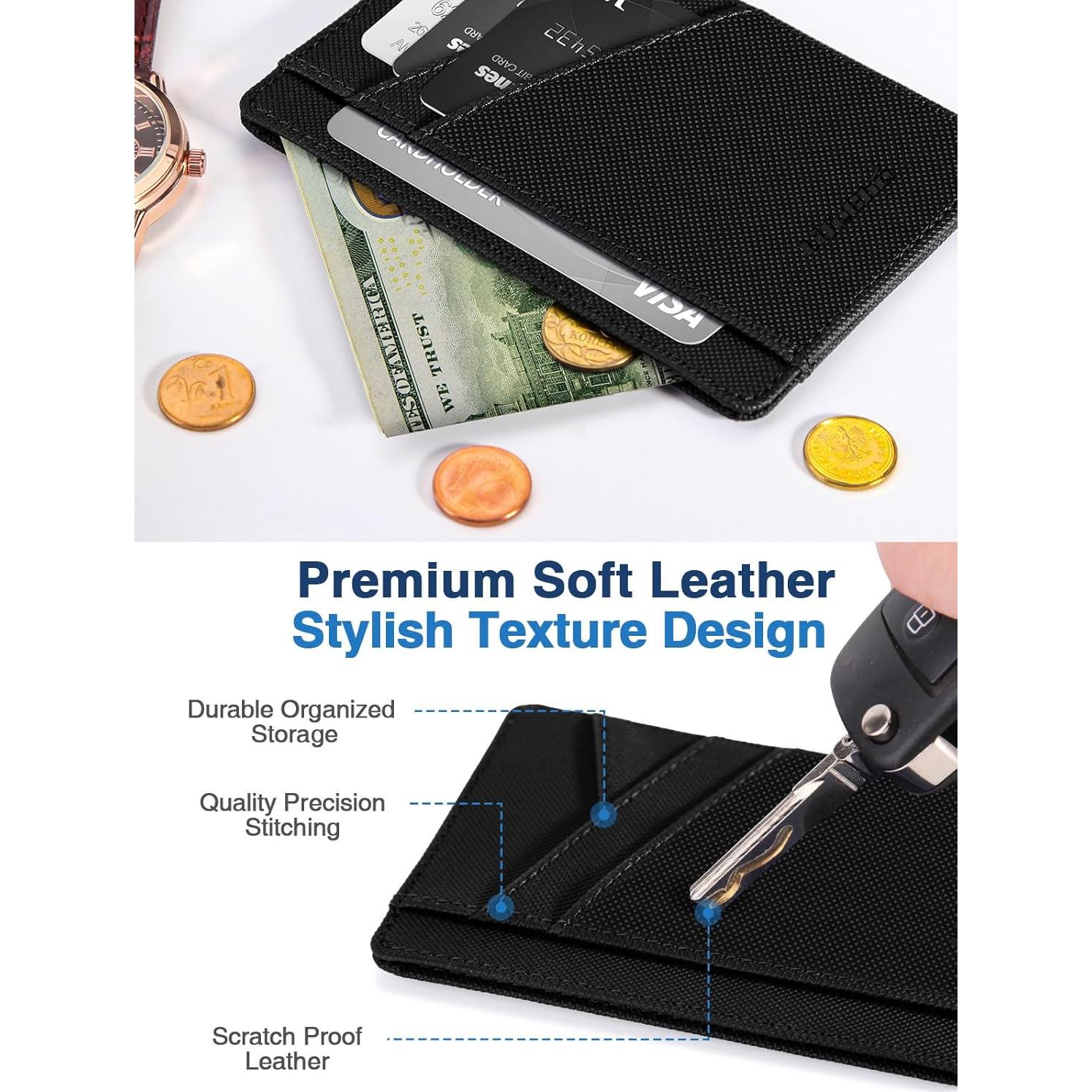 Billetera Minimalista LifeChé de Cuero Vegano con Bloqueo RFID