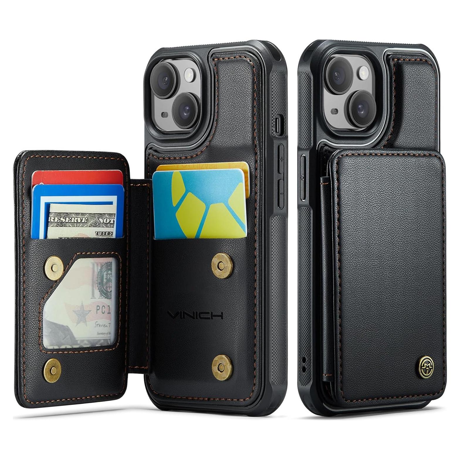 Funda de Cartera Vinich para iPhone 13 con Soporte y RFID