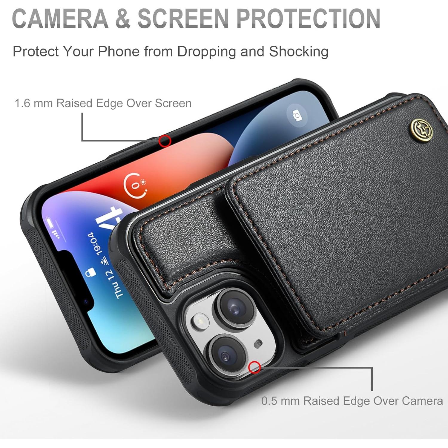 Funda de Cartera Vinich para iPhone 13 con Soporte y RFID