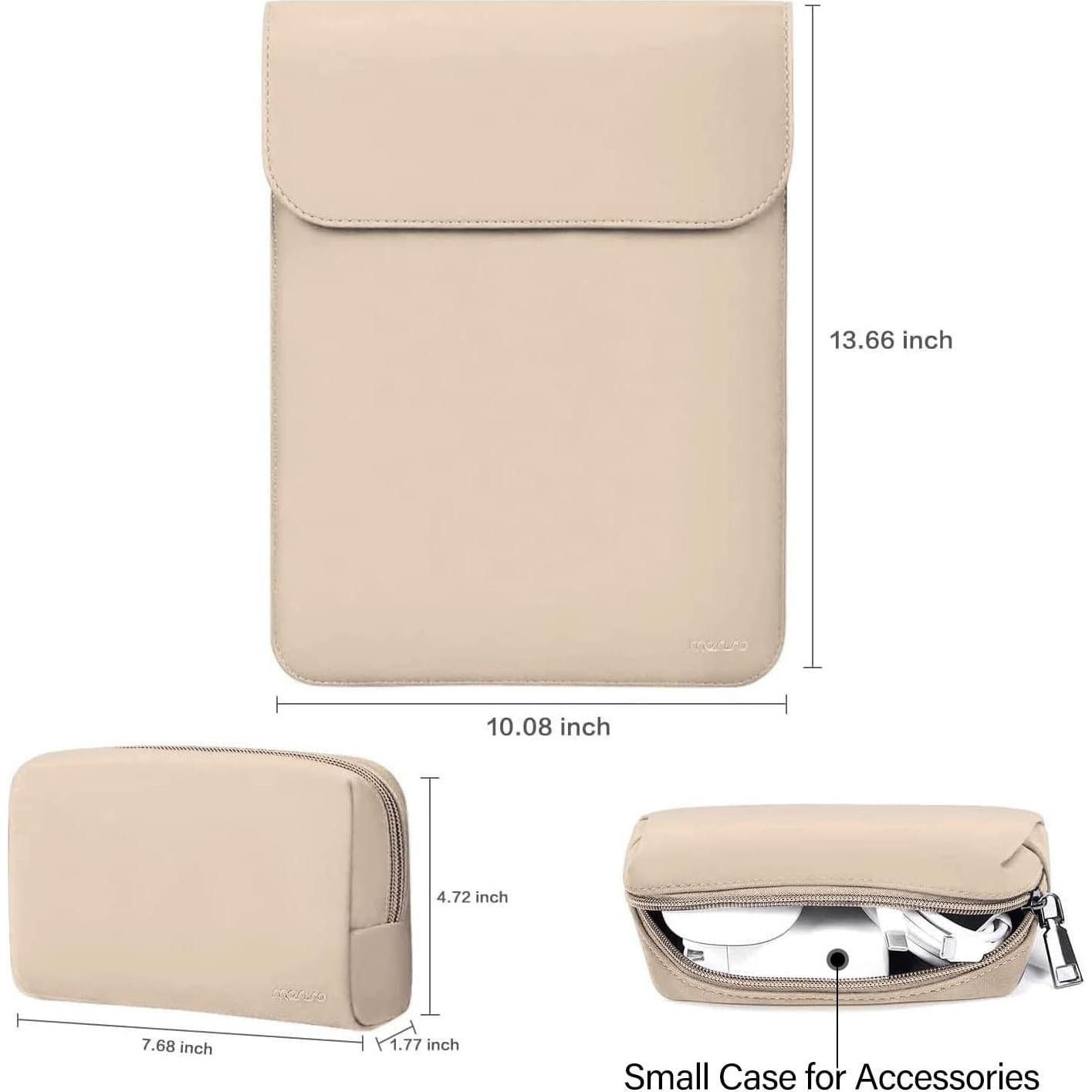 Funda para Laptop MOSISO 13" Albaricoque Cuero Sintético