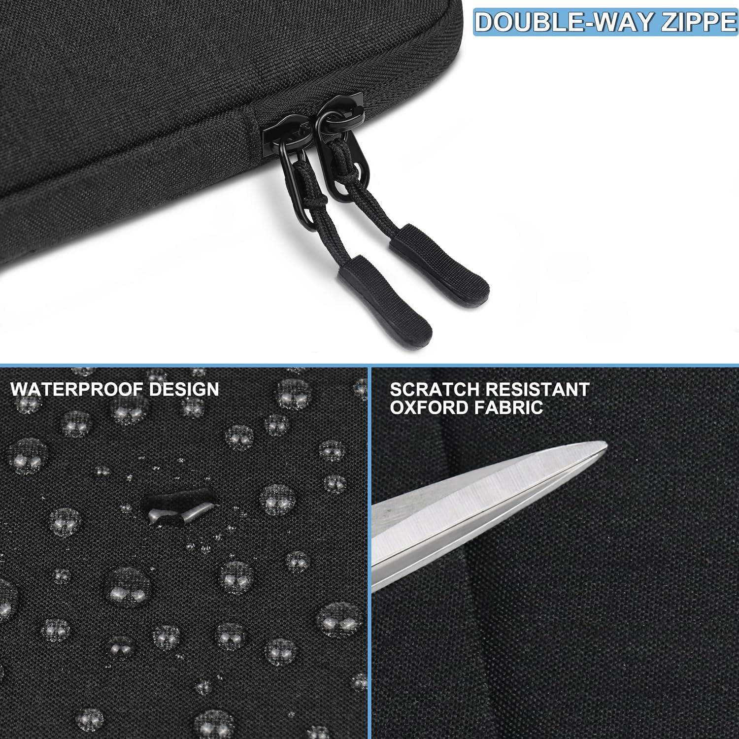 Funda para Laptop 13.3" Naukay Negra Impermeable y Protectora