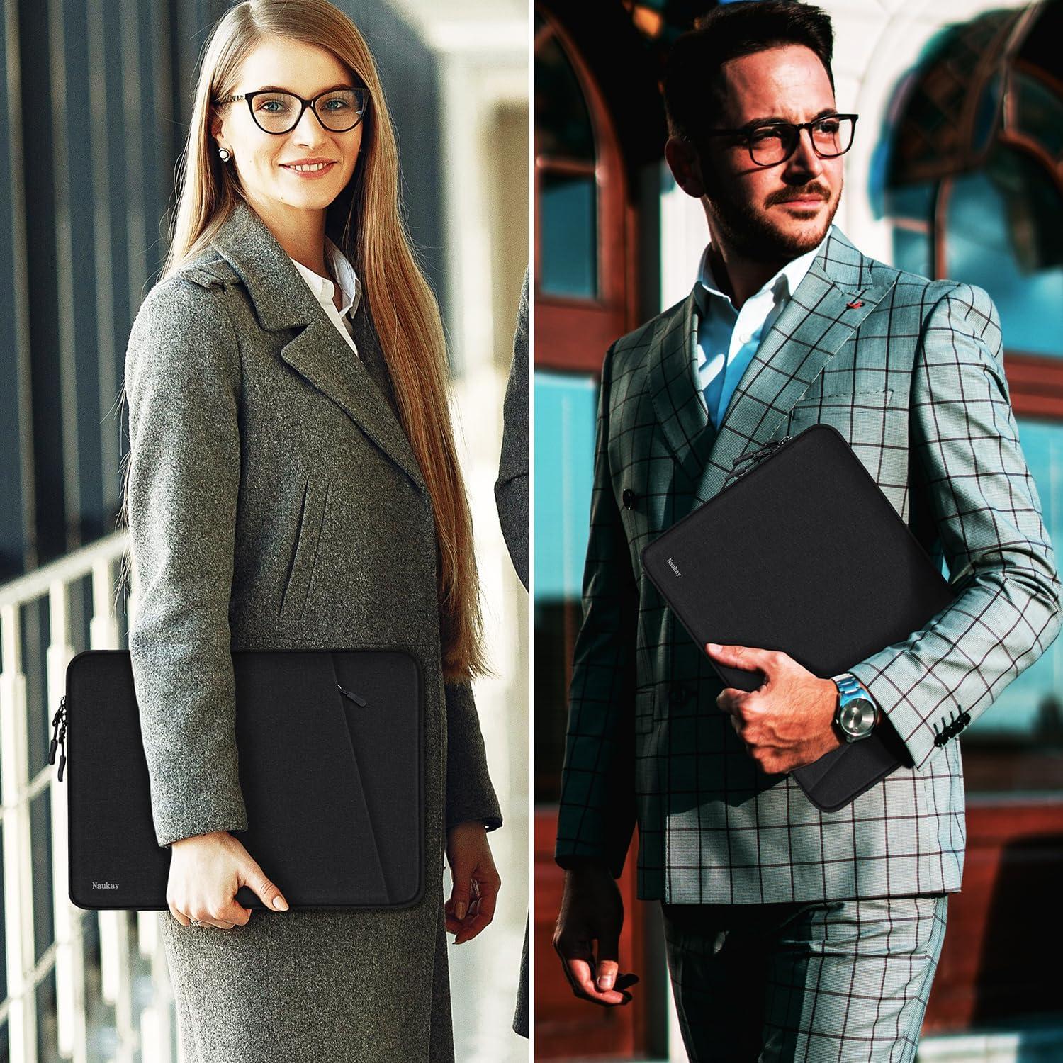 Funda para Laptop 13.3" Naukay Negra Impermeable y Protectora