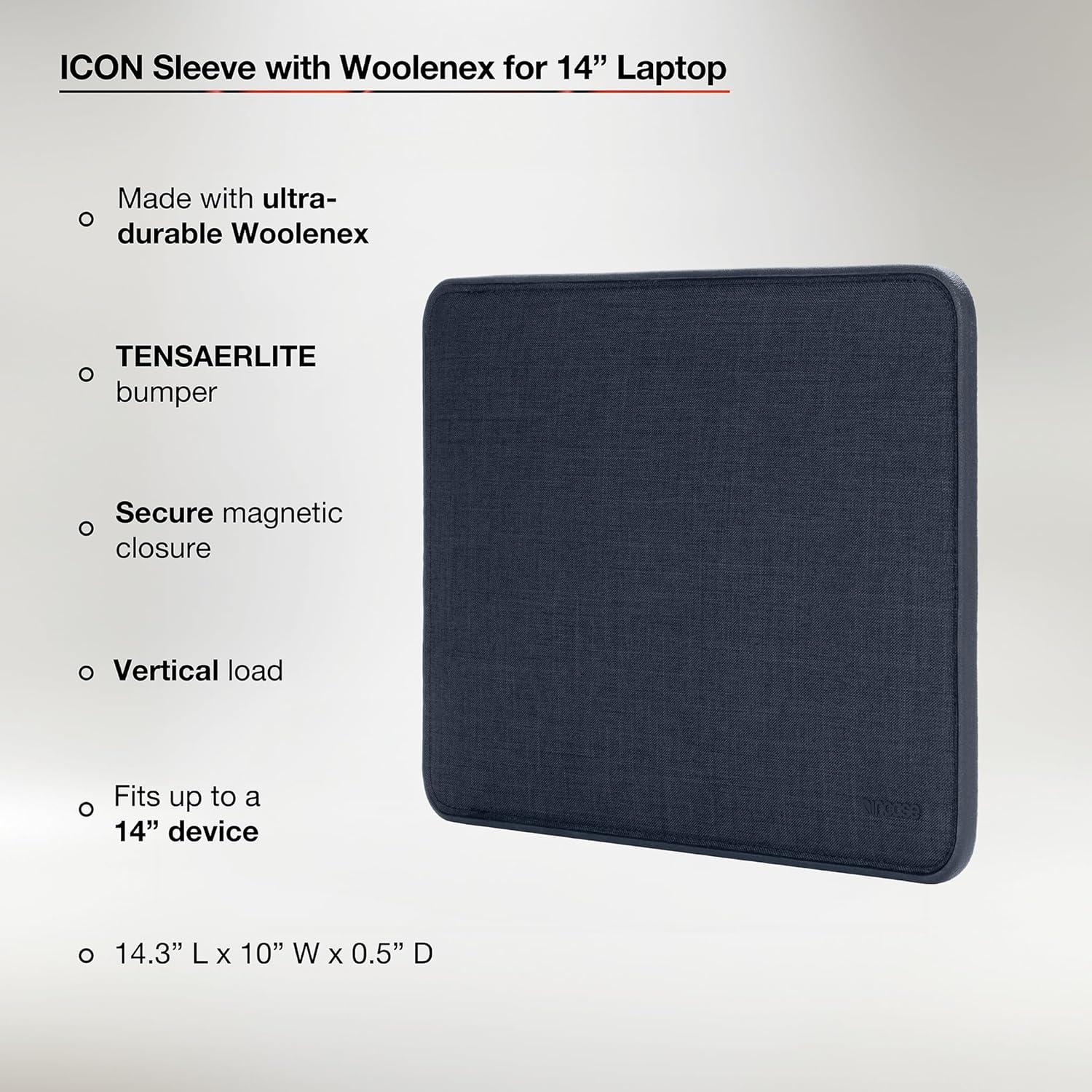 Funda Incase ICON para MacBook Pro 14" Woolenex Azul Heather