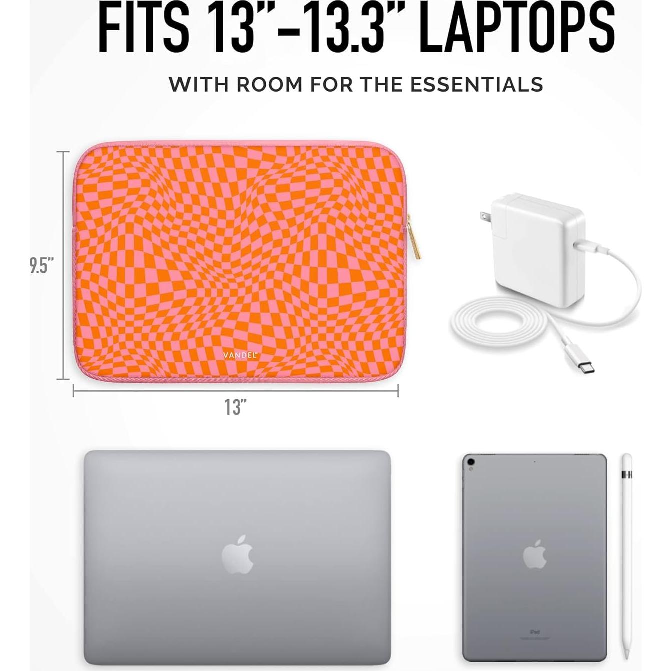 Funda de neopreno Vandel para MacBook Air/Pro 13" Rosa