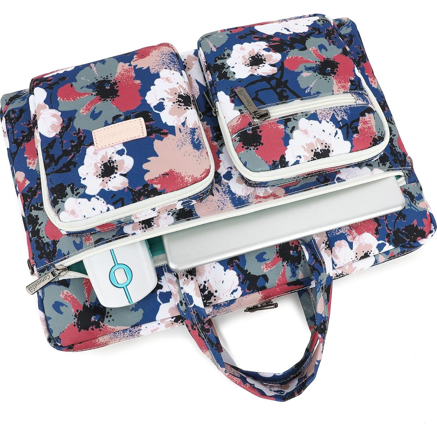 Funda para Laptop Canvaslove 15.6" a 16" Camelia con Bolsillos