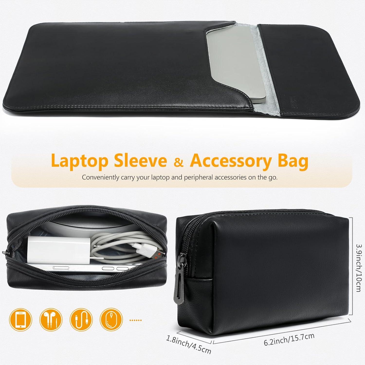 Funda para Laptop 15" HYZUO Negra - MacBook Air/Pro y Surface