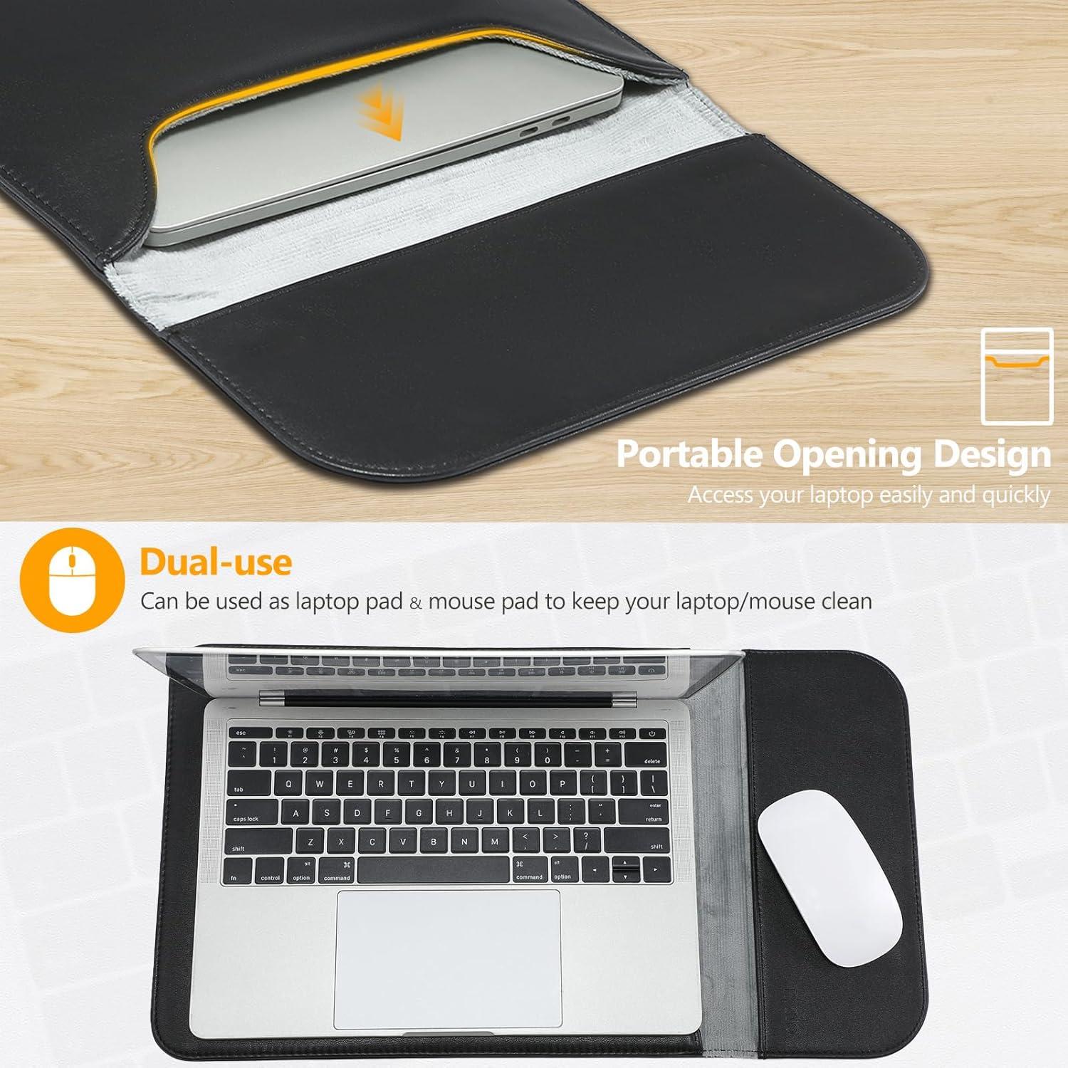 Funda para Laptop 15" HYZUO Negra - MacBook Air/Pro y Surface