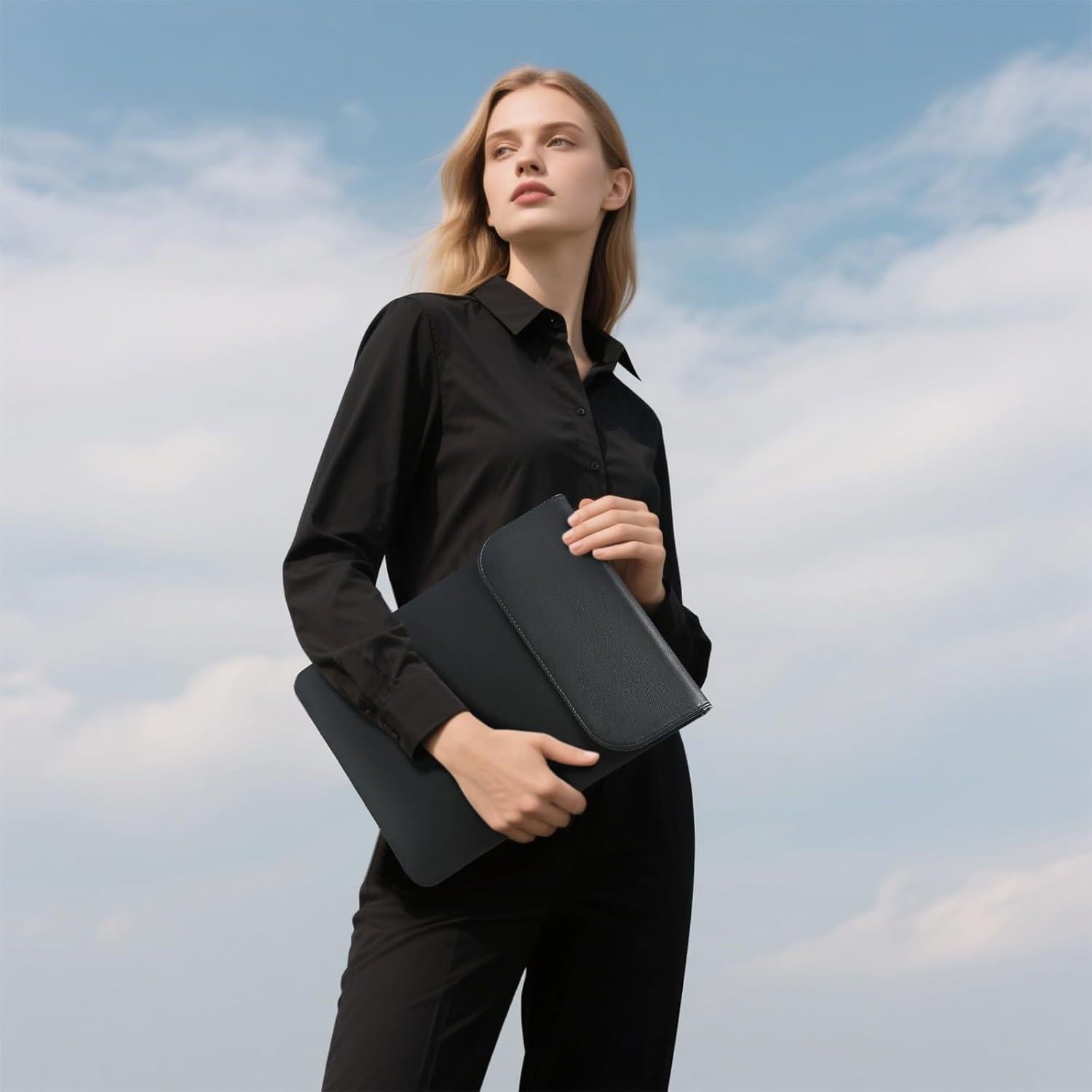 Funda para Laptop 15" HYZUO Negra - MacBook Air/Pro y Surface