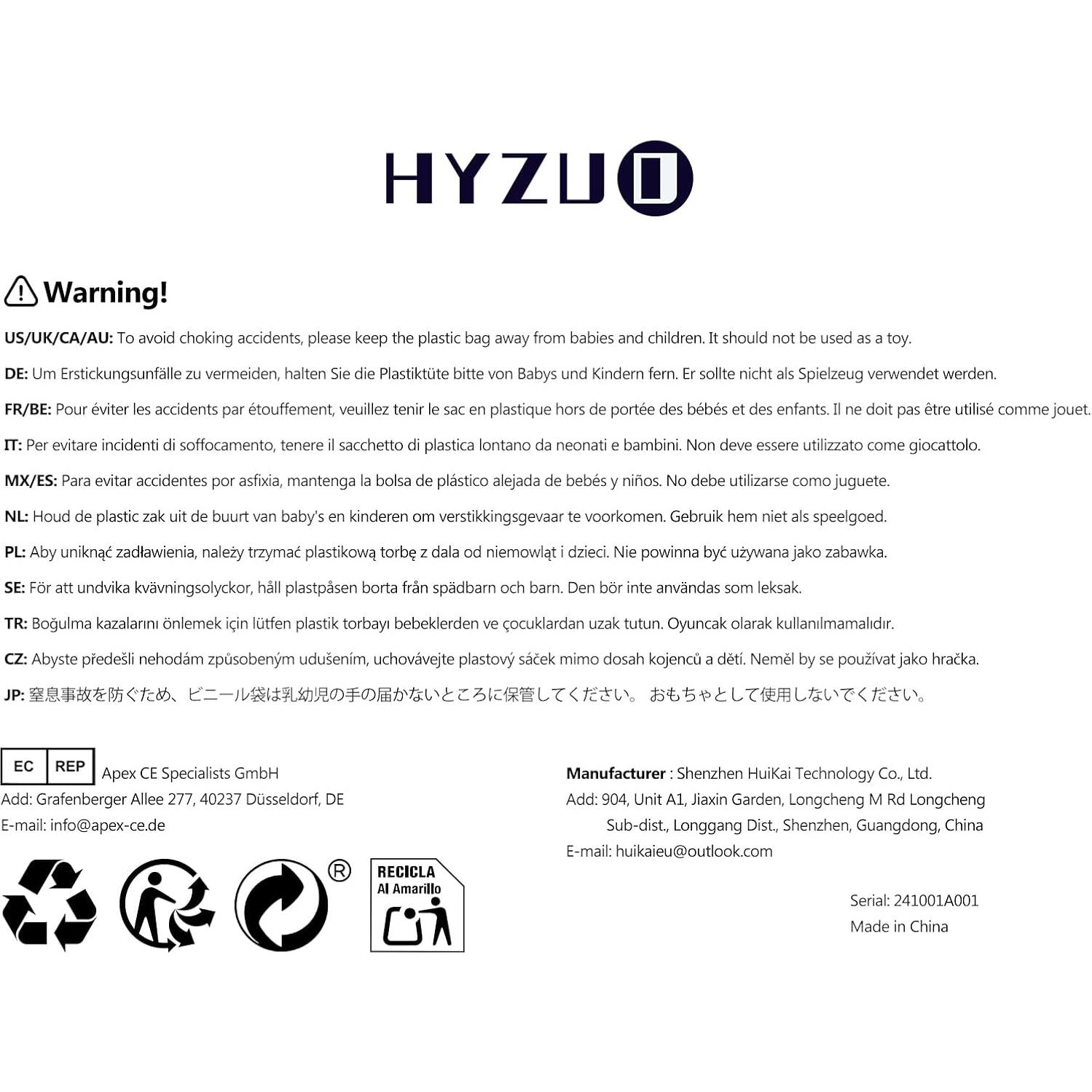 Funda para Laptop 15" HYZUO Negra - MacBook Air/Pro y Surface