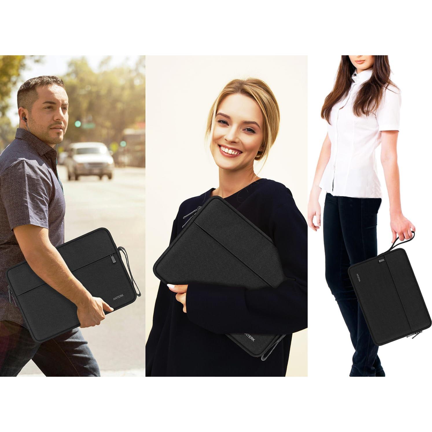 Funda para Laptop ANTERK 14" Resistente al Agua Negra